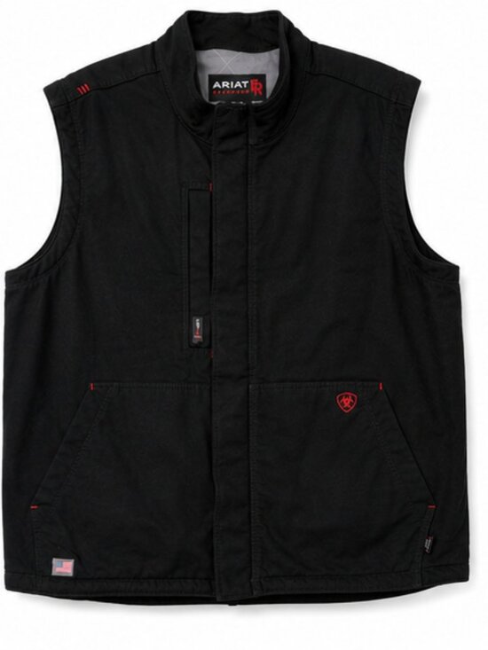 Ariat Other - Ariat FR Workhorse Insulated Vest Men's XXL Black CAT 4 Flame Resistant